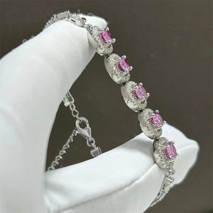 https://javiergems.com/products/925-sterling-silver-vvs1-pink-moissanite-bracelet-and-three-tone-moissanite-bracelet™