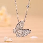 925 sterling silver VVS1 moissanite butterfly necklace™